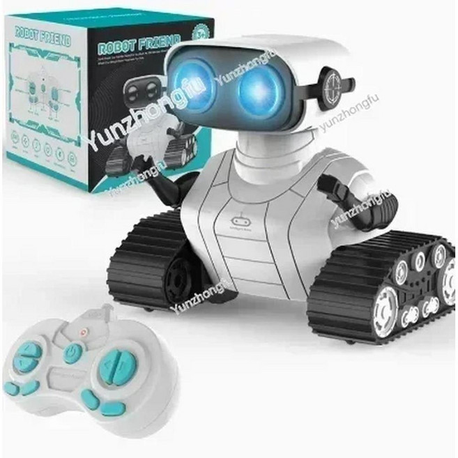 벡터 디지털 세대 지능형 크리스마스 선물 로봇 원격 제어 음악 춤, 1개, 1. White robot 008