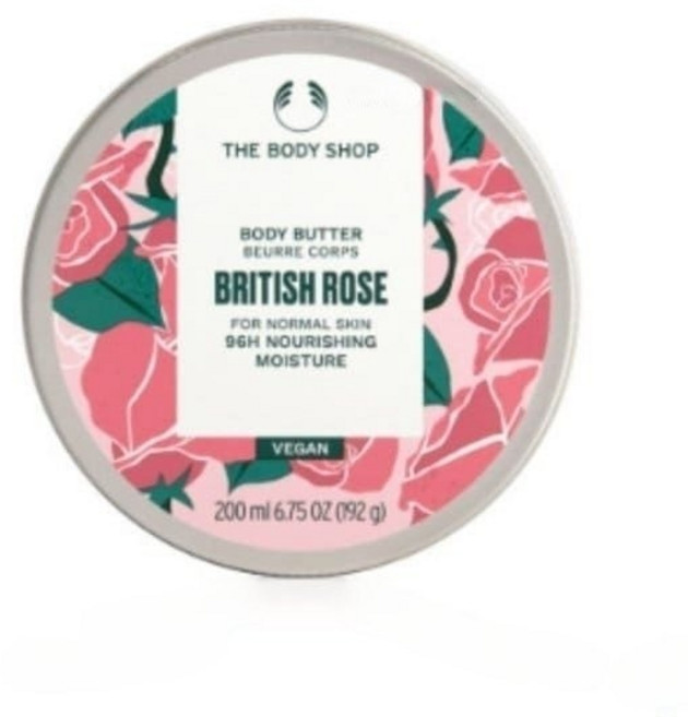 더바디샵 틴케이스 바디 버터 브리티쉬 로즈 200ml, 1개