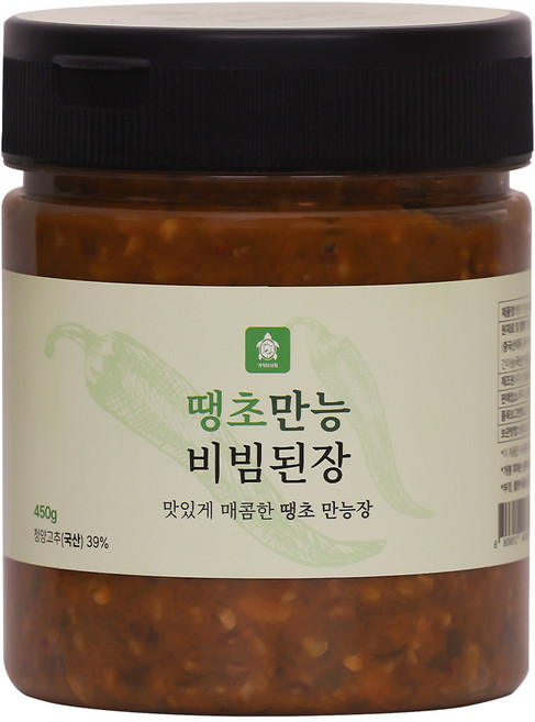땡초만능 비빔된장 국내산 청양초, 1개, 450g