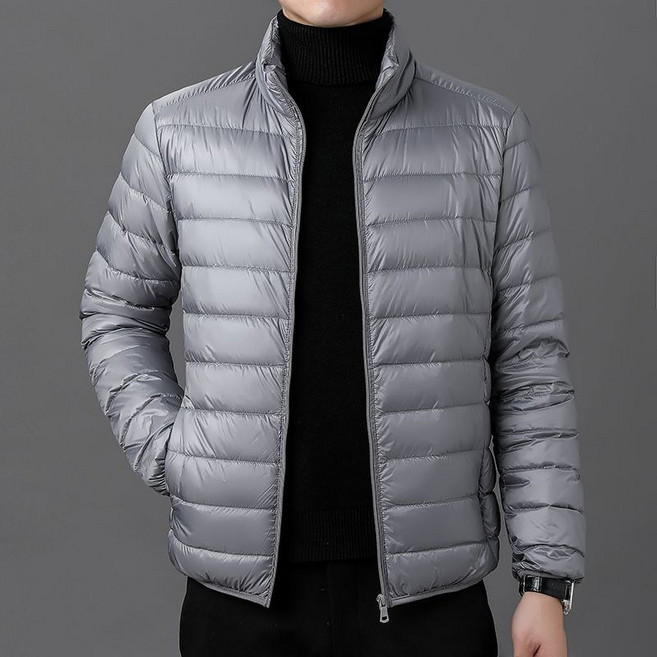 Skyciky 남자 경량패딩 가벼운 얇은 하이넥 캐주얼 따뜻한 패딩 자켓 FF1564