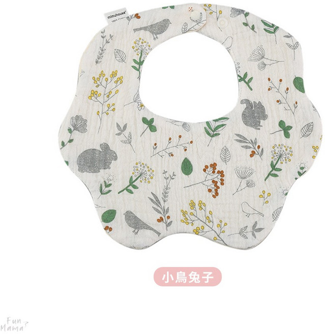 Wonder 口水巾 純棉六層紗布 嬰兒圍兜 柔軟舒適 吸水透氣