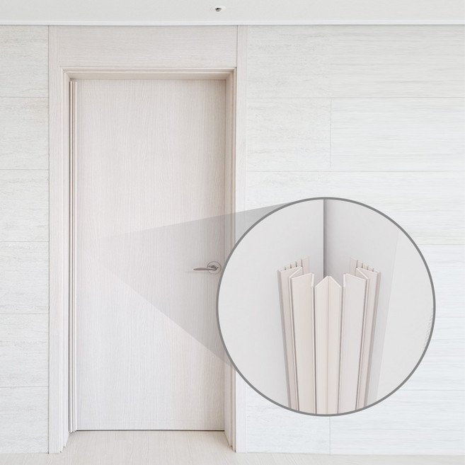 [아이손] 문틈 문닫힘 손끼임방지 주름형 자바라 전면 안전 보호대, 브라운, 1개, 2000mm x 브라운