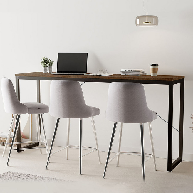 가구느낌 볼홈바 테이블 1800, 월넛블랙