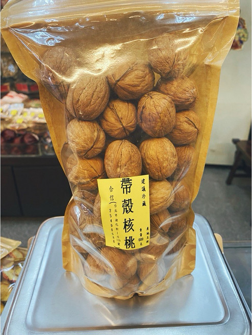 【合信蔘藥】帶殼核桃, 1個, 600g