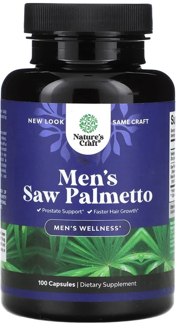 Nature's Craft 남성용 쏘팔메토 캡슐 100정, NaturesCraft남성용쏘팔메토캡슐100정, 1개 - 쿠팡