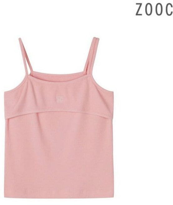 ZOOC Dual Self 골지 엠브로이더리 슬리브리스 티셔츠 SA Z252MSM205