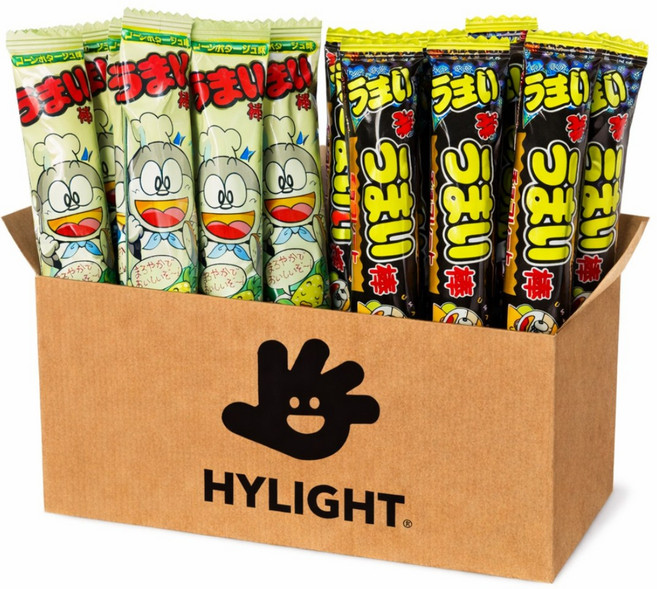 (6+6) 하이라이트 우마이봉 막대과자 간식타임 선물세트, 1세트, 콘포타지7봉+초코7봉