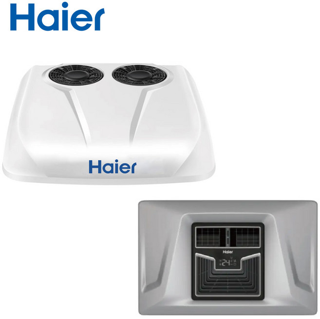 하이얼 무시동에어컨 화물차 트럭용 5세대 일체형 24V 천장형, 백색, 1개