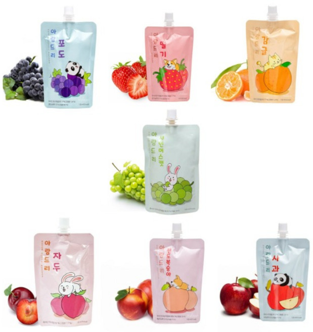 아람드리 감귤 포도 복숭아 딸기 자두 사과 샤인머스켓주스