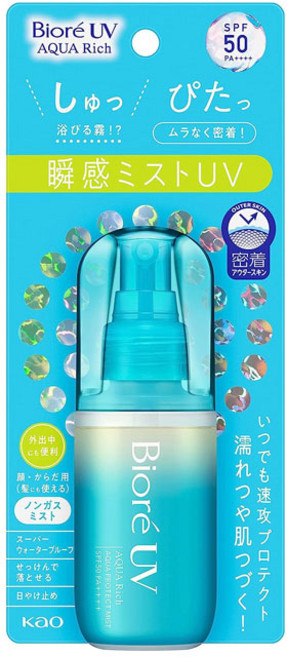 비오레 UV 아쿠아 리치 아쿠아 프로텍트 미스트 SPF50/PA＋＋＋＋ 60ml, 1개