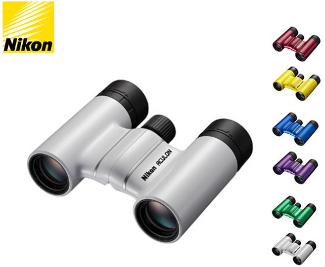 니콘 아쿨론 T02 8x21 쌍안경, 1개, 화이트