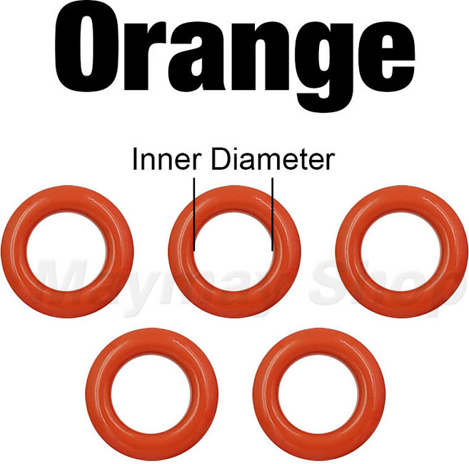 100 세트 4mm 다색 Eyelets 그로멧 금속 반지 와셔 Scrapbooking 싱글 슈즈 벨트 캡 가방 태그 의류 DIY Leathercraft, Orange