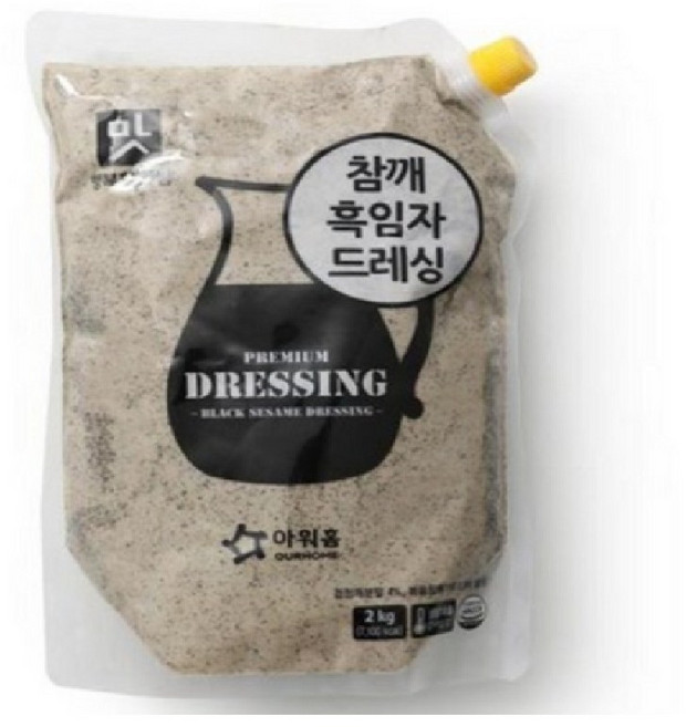 아워홈 참깨흑임자 소스 드레싱 2kg x 2개