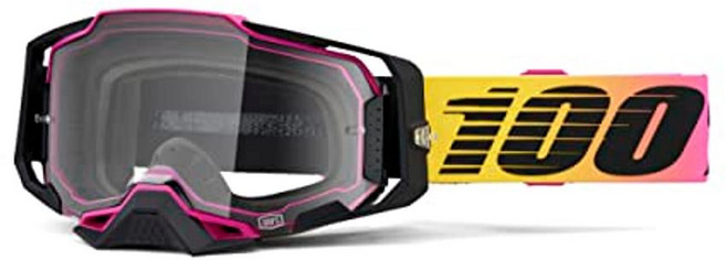 100% ARMEGA 프리미엄 보호 스포츠 고글 울트라 HD 렌즈 및 노즈 가드 포함(누크타운 - 투명 렌즈), Albar - Mirror Silver Flash Le