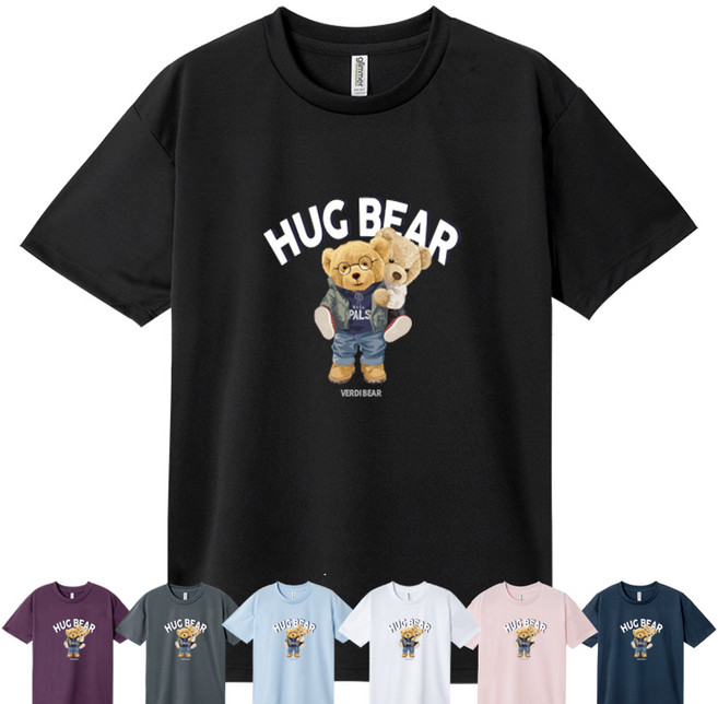 [쿨론티 블랙] 베르디베어 남자 여자 반팔티 티셔츠