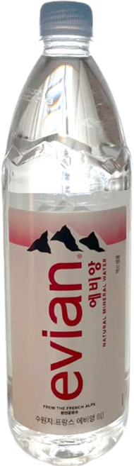 프랑스 에비앙 생수, 1L, 2개