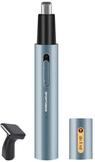 코털제거기 안전헤드 USB충전식 솜털 코털 2in1휴대용 전동 코털제거기, 파란색