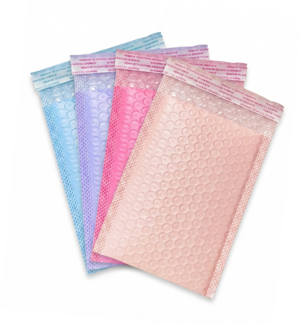 스위트디자인샾 접착식 에어캡봉투 11x15cm 소형 뽁뽁이 포장봉투 4색, 1개