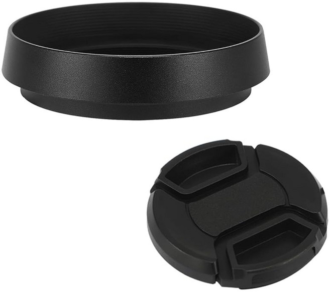 Haoge LH-LQ 바요넷 라운드 메탈 렌즈 후드 쉐이드 탑 for 라이카 Leica Q3 Q3-43 Q2 Q-P QPq Typ116 Typ116 카메라 렌즈용 블랙, 1개, 상세페이지 참조