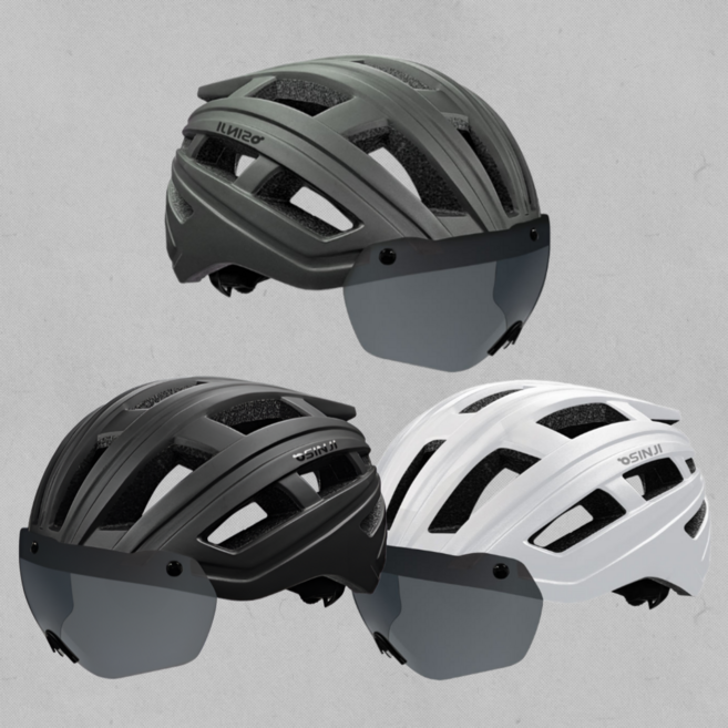 신지전자 SINJI 탈부착식 고글형 헬맷 RHM-250, 매트티타늄, 1개