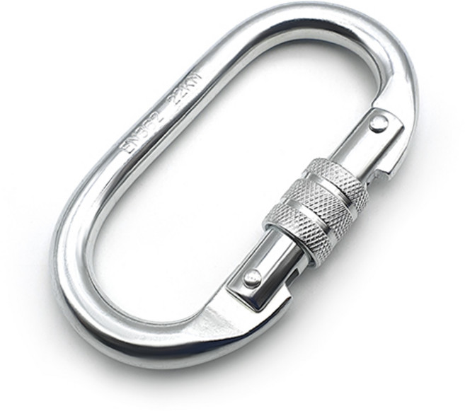 고강도 강철 카라비너 대형 잠금 비너 캠핑 등산 고리 스틸 카라비나