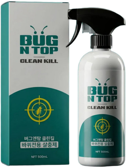 [버그엔탑] 바퀴벌레약 살충제 퇴치제 바퀴약, 2개, 500ml