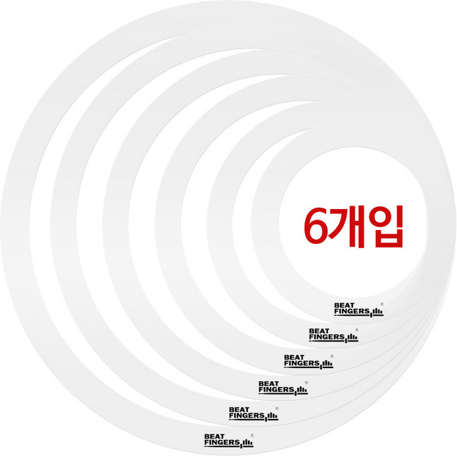 BEAT FINGERS 비트핑거스 드럼 뮤트링 풀세트 BF-MTC-RINGS (6개입), 1개