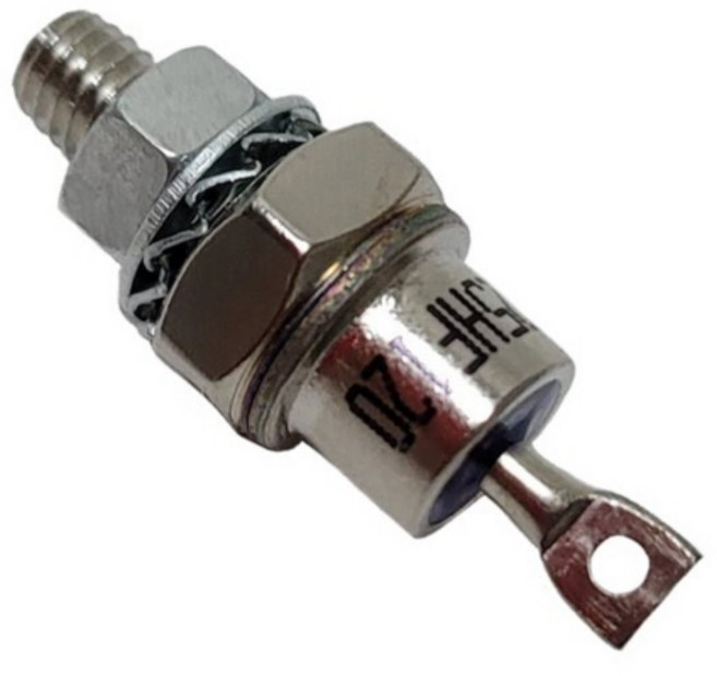 25HF120 정류기 다이오드 - 25A 1200V - 배터리 충전용 나선형 타입, 1개