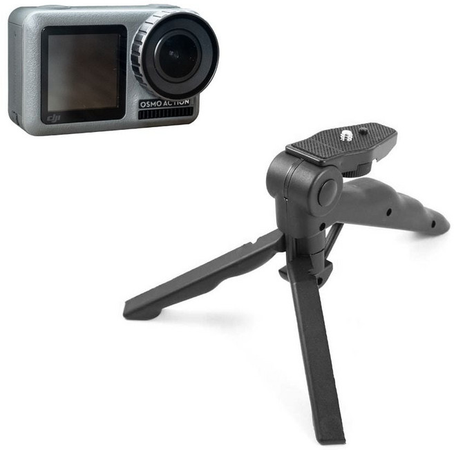 삼각대 그립 모노포드 셀카봉 손잡이 오즈모 액션캠 호환roo8+2cmM, 1개