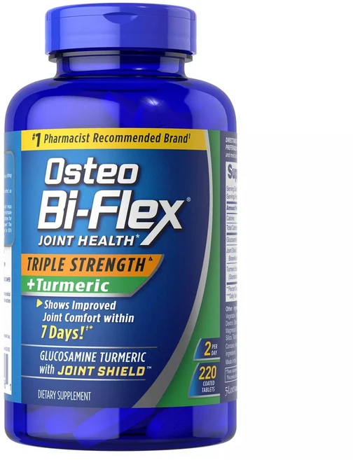 오스테오 바이플렉스 트리플 스트랭스 + 강황 관절 건강보조제 220정 Osteo Bi-Flex Triple Strength + Turmeric (220 ct.), 1개 - 쿠팡