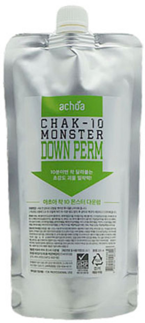 아초아 착 10 몬스터 다운펌, 300ml, 2개