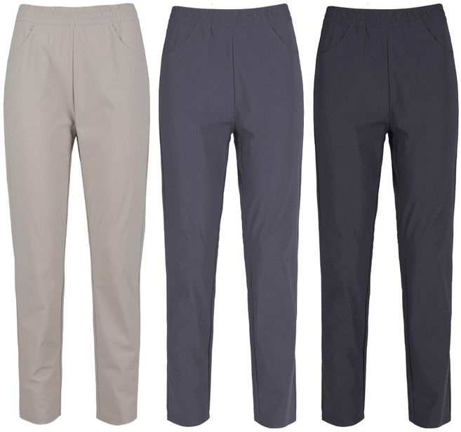 <김영주스포츠> (1+1+1) 여성 트레이닝 밴딩 바지 / 에어쿨핏 나일론 벤츄리 원단 스판 빅사이즈 골프 아웃도어 운동복 팬츠