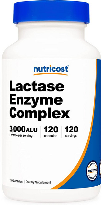 nutricost 乳糖複合酵素膠囊 3000ALU, 120顆, 1罐