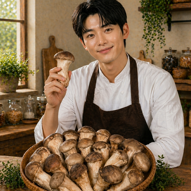 버섯농사꾼 국내산 참송이버섯 가정용 중급 상급 신선 버섯, 1박스, 가정용 500g