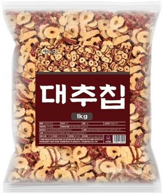 대추칩 1kg (본연의 맛 달콤한 맛)