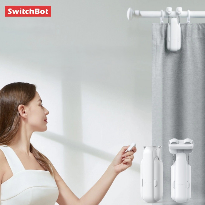 해외 구매대행 스위치봇 전동 커튼 3 스마트 커튼 자동 개폐 원격 제어 시스템 2개 세트 일본 발송