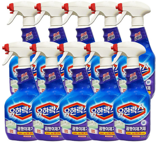 유한락스 곰팡이제거제, 500ml, 10개