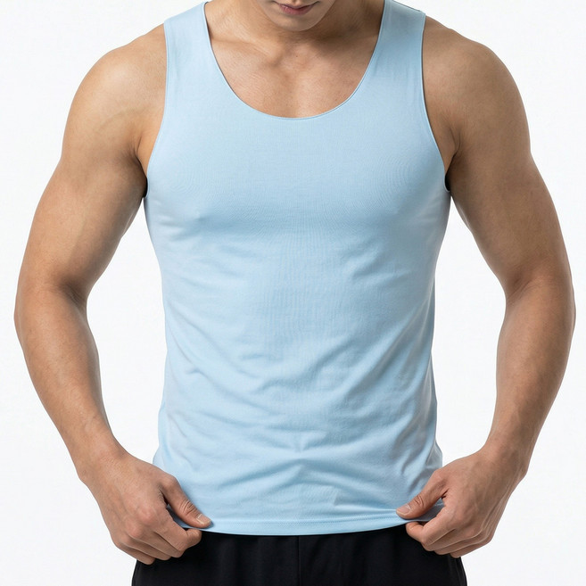 봉제선 부담없는 심리스 민소매 남성런닝 2종