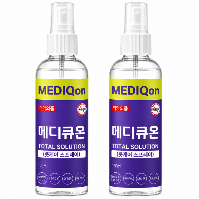 메디큐온 의약외품 문제성 발톱 케어 스프레이, 1개입, 2개, 120ml