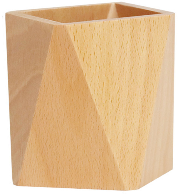 아워리빙 노블우드 우드 다용도 연필꽂이 펜꽂이, 1개, 스핀형