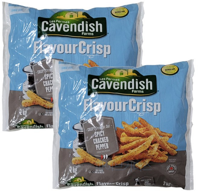 캐빈디쉬 케이준 감자튀김 플레이버 크리스피, 2개, 2kg