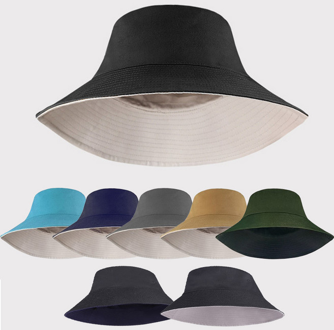 boborucci 남녀공용 양면 버킷햇 빅사이즈 골프모자 벙거지 대두 모자 (63cm)