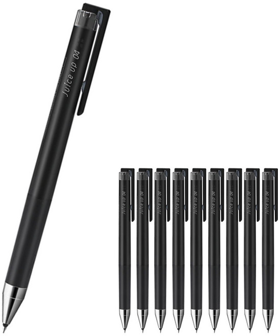 파이롯트 쥬스업 젤잉크 펜, 10개, 블랙 (쥬스업 0.4)