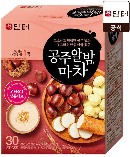 담터 공주알밤마차, 1개, 30개입, 20g