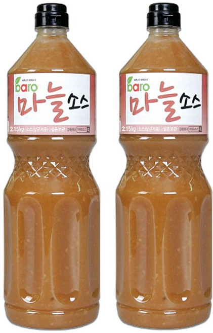 바로 마늘소스 2.15kg x 2개 족발 치킨 보쌈 갈릭소스