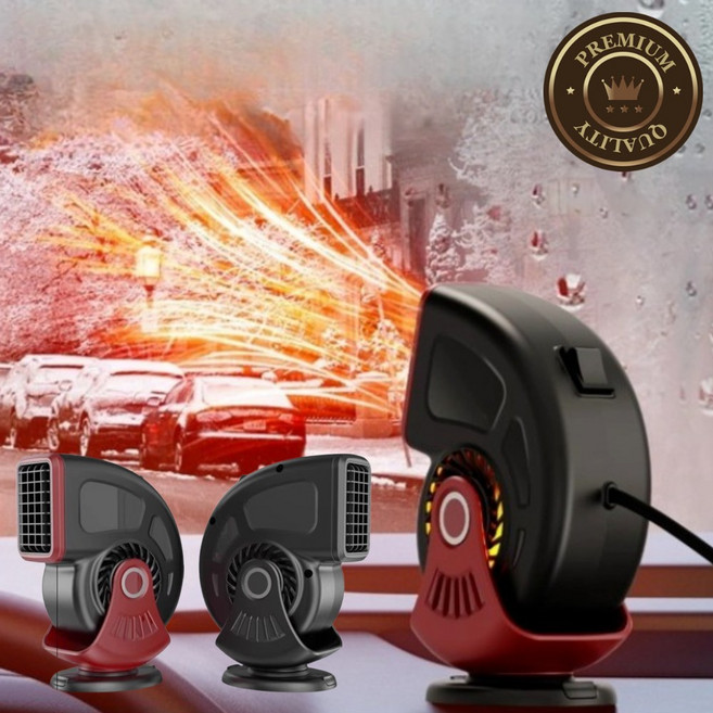 모던글로벌 차량용 온풍기 미니 저소음 차량용히터 화물차 캠핑 난방기, 화물차 블랙 24V 미니온풍기, 1개