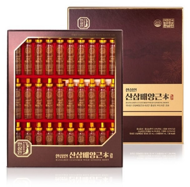 한삼인 산삼배양근 + 쇼핑백, 600ml, 1개