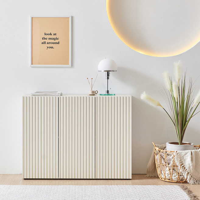 프린홈 벨리체 1100 템바보드 선반 수납장, 아이보리