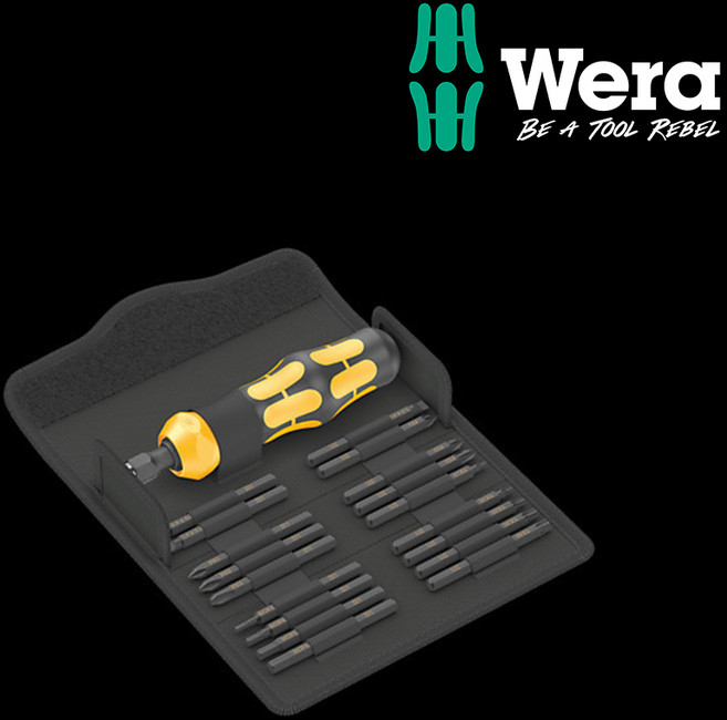 WERA 베라 수공구 드라이버 비트 세트 Kraftform Kompakt 900 세트 1 19pcs (018110), 1개