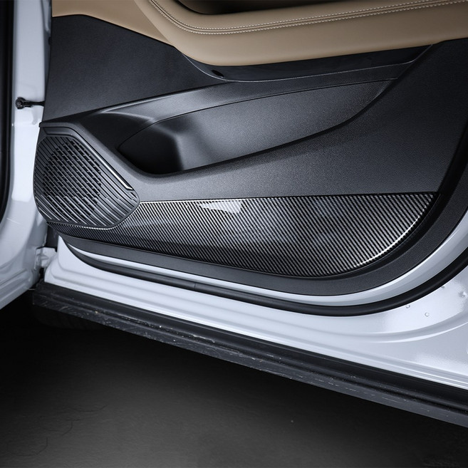 카스타 호환 필랑트 도어커버 튜닝 실내 용품 카본 몰딩, (카본 색상) 1열 도어커버 2피스, 기타